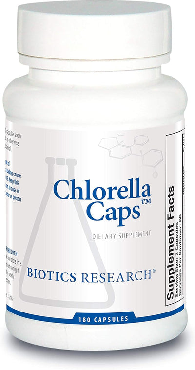 Biotics Research Chlorella Capsules Chlorella Supplements for Digestion, Detox, and Immune Support 180 Capsules - Image 1
