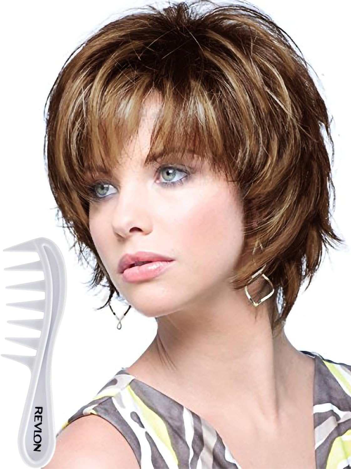 Noriko Sky synthetic wig bundled with lift comb