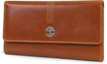 Timberland leather clutch lifestyle angle view