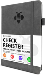 Check Register - Elegant Check Registers for Personal Checkbook with Check & Transaction Registers, Hardcover Checkbook Log 5.2x7.6" (Mint Green) - Image 15
