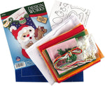 Finished 18-inch Santa and Toys holiday stocking displayed for festive home decor.