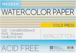 MEEDEN Watercolor Paper Block - 100% Cotton Watercolor Paper Pad of 20 Sheets, 140lb/300gsm, Acid-Free Art Paper for Watercolor, Gouache, Ink and More, 16" x 12" Cold Press - Image 13