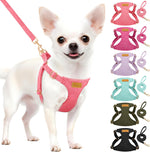 SlowTon No Pull Dog Harness with Leash - Soft Lightweight Floral Pattern Puppy Harness, Adjustable Pet Harness for Small Medium Dogs (Pink Daisy XXS) - Image 12