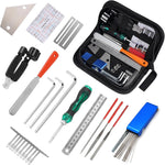 72PCS Guitar Tool Kit,Professional Guitar Repairing Maintenance Tool Kit with Guitar Strings Picks Bridge Pins Gauge Guitar Accessories Gifts for Acoustic Guitar Electric guitar Ukulele Bass Banjo - Image 9