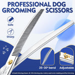 JASON imported USA dog grooming scissors for blending and shaping pet coats