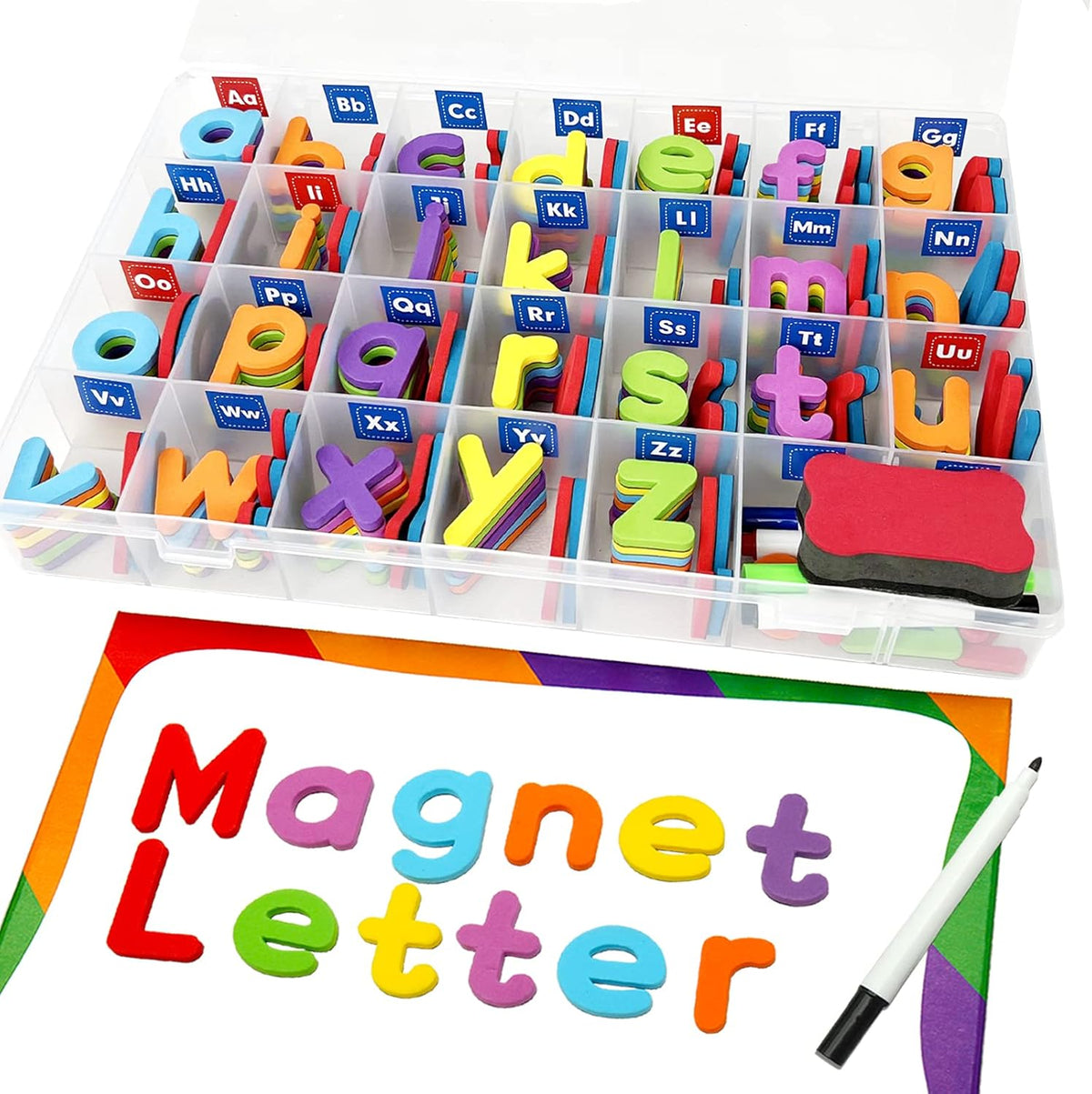 Hellocube classroom magnetic alphabet letters and numbers set