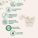 Micro Ingredients reduced glutathione supplement capsule count