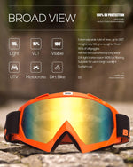 BATFOX dirtbike safety glasses UV400 lens
