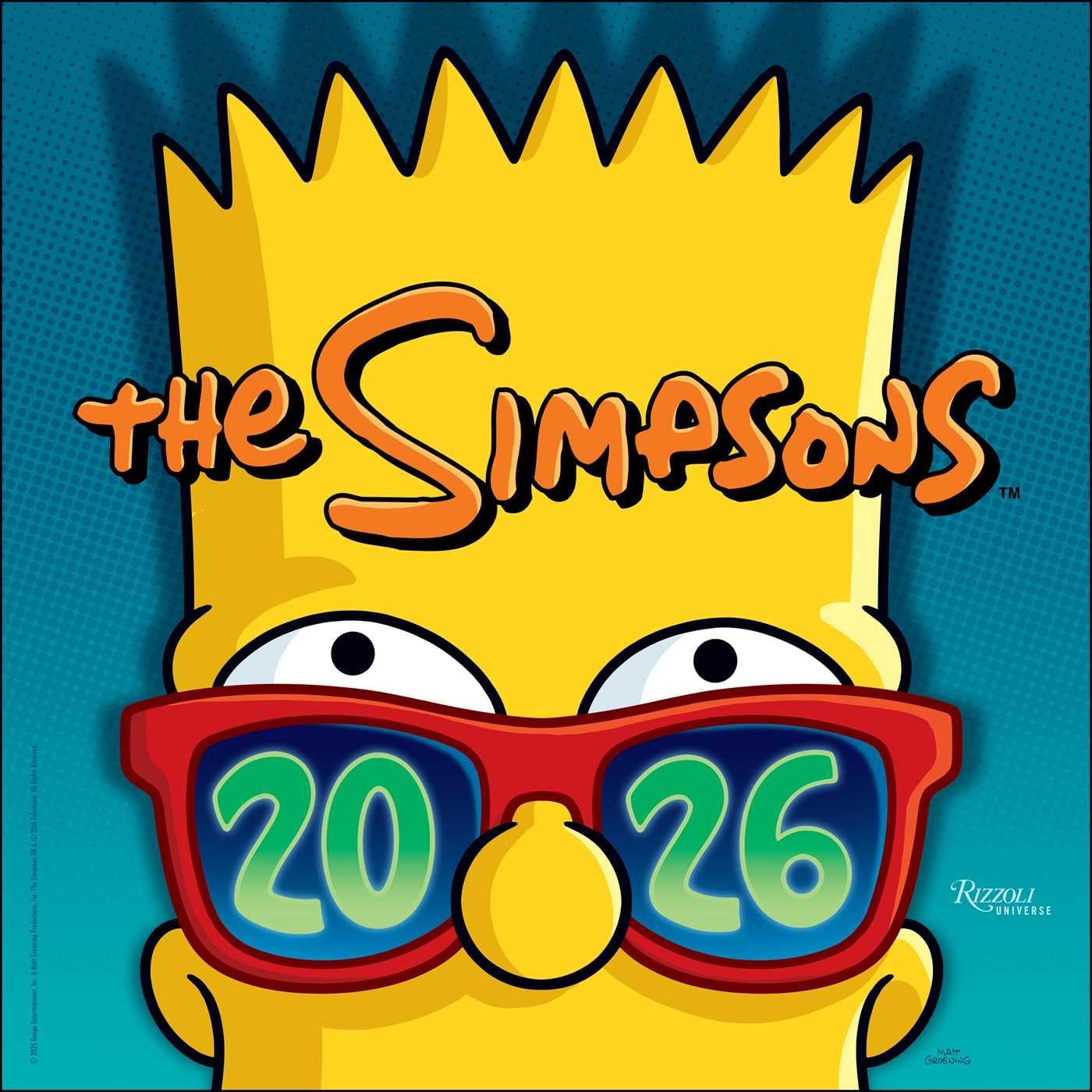 The Simpsons 2026 Wall Calendar - Image 1