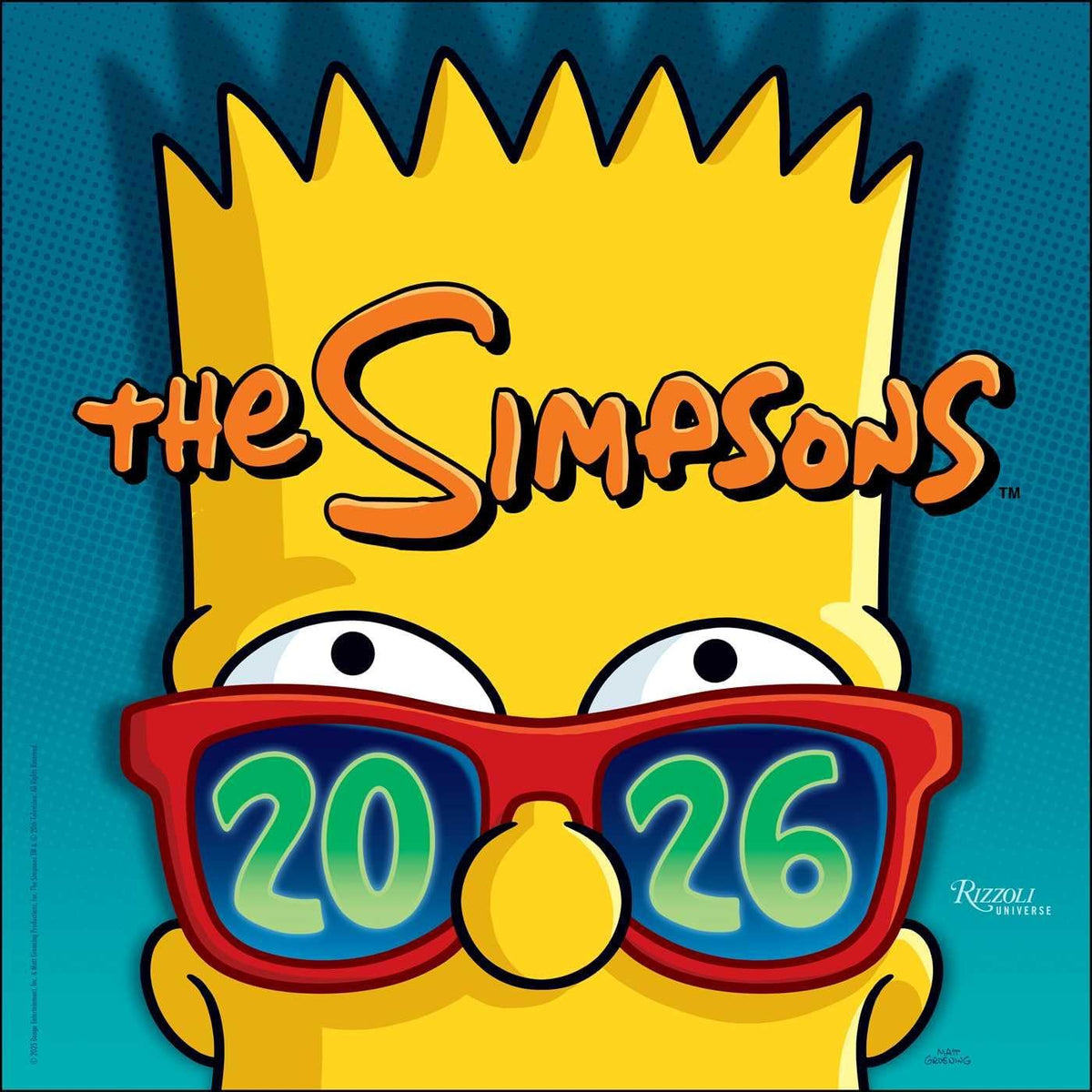 The Simpsons 2026 Wall Calendar - Image 1