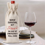 FBCCZEY nurse wine bag styled for retirement gift presentation