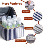 NCVI baby bottle cooler bag with ice packs