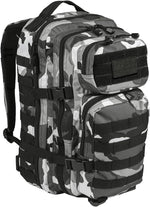 Mil-Tec backpack US assault pack front view urban camo tactical design