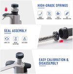 eLabPal high precision pipettor ergonomic handle and plunger mechanism