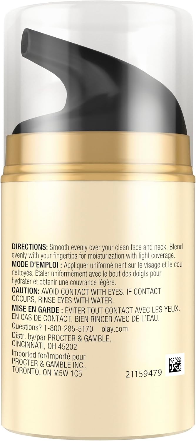 Olay CC Cream, Total Effects Moisturizer with Foundation, 7-in-1 Hydrates, Replenishes, Brightens, Evens Tone, Minimizes Look of Pores, Firms, Smooth- Sheer Coverage, Anti-Aging, 1.7 oz - Image 6