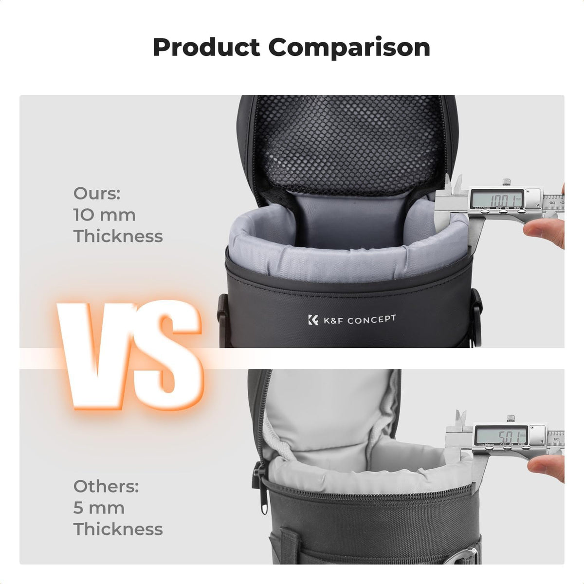 K&F Concept lens pouch mounted on belt loop