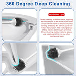 Ratolo electric toilet brush silicone bristles close up