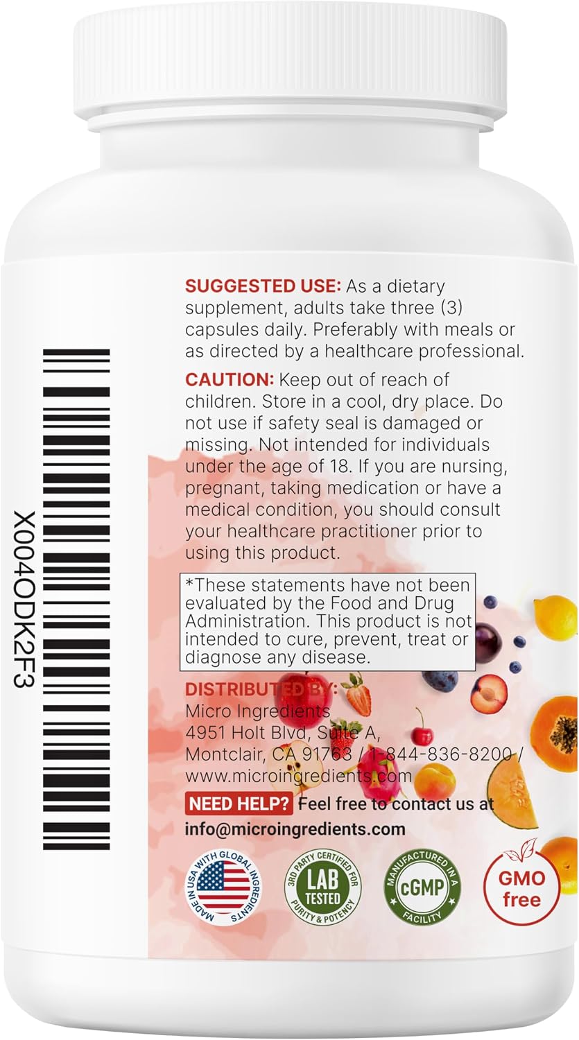 Micro Ingredients daily wellness supplement bottle top view