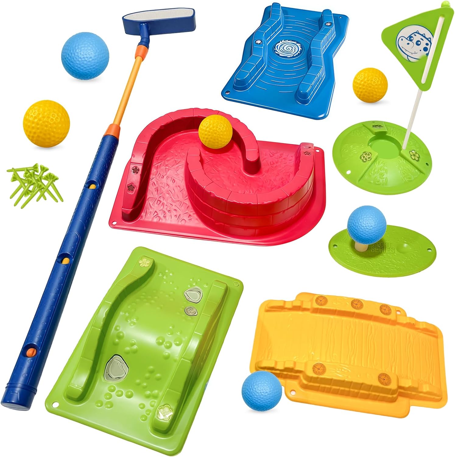 Powcava Kids Golf Set with Club front view