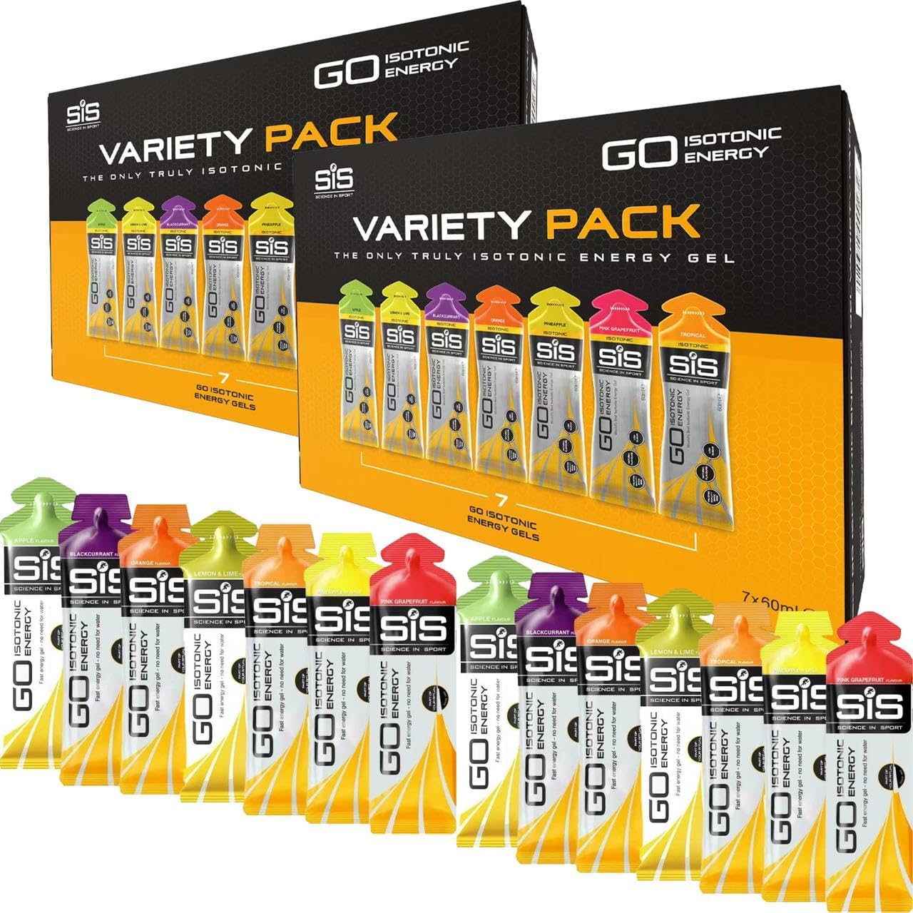 TransAtlantic Treasures SiS Science In Sport Isotonic Energy Gels front view pack