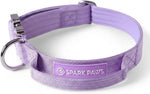 Spark Paws dog collar buckle and D-ring security feature