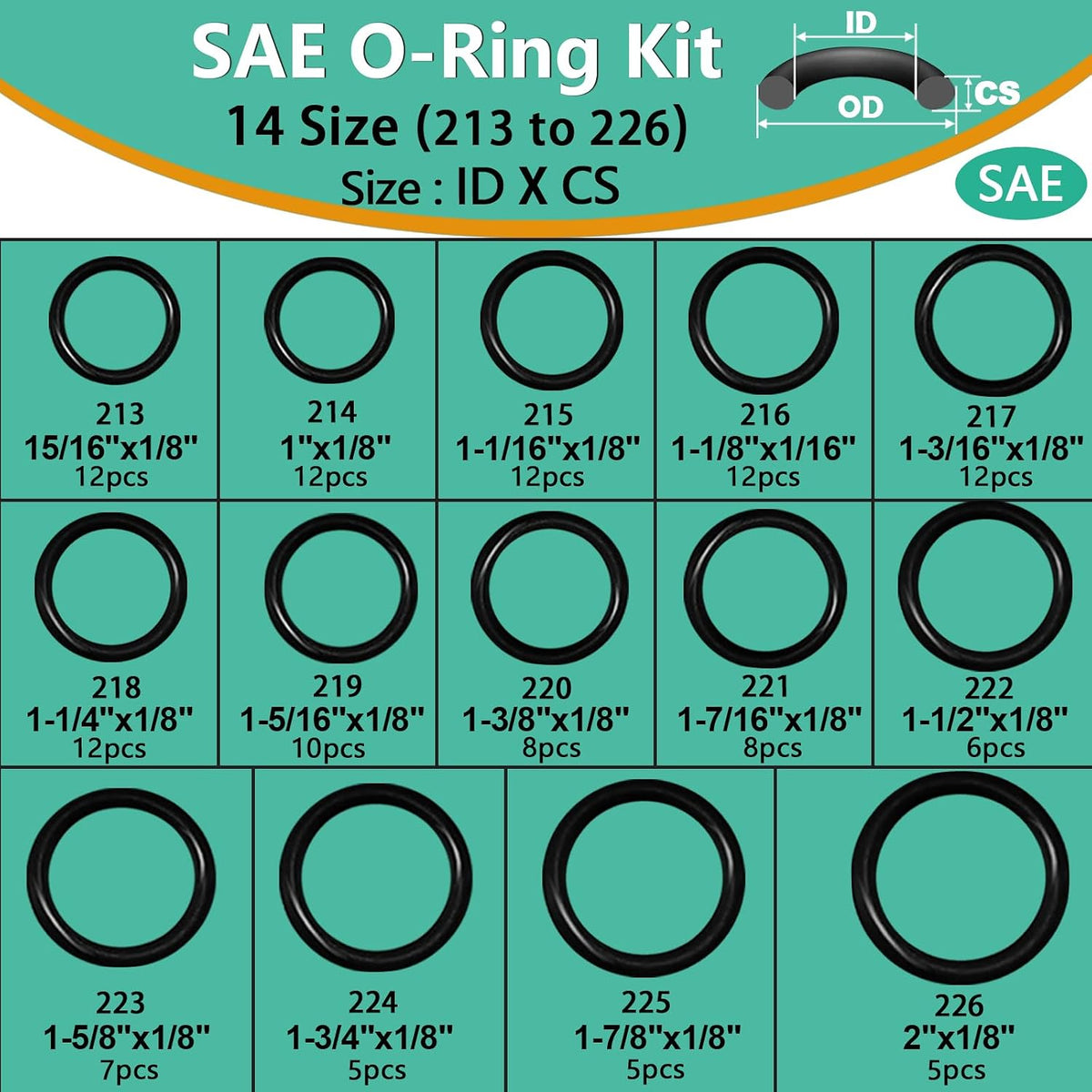 XBVV 1086 pieces standard size chart