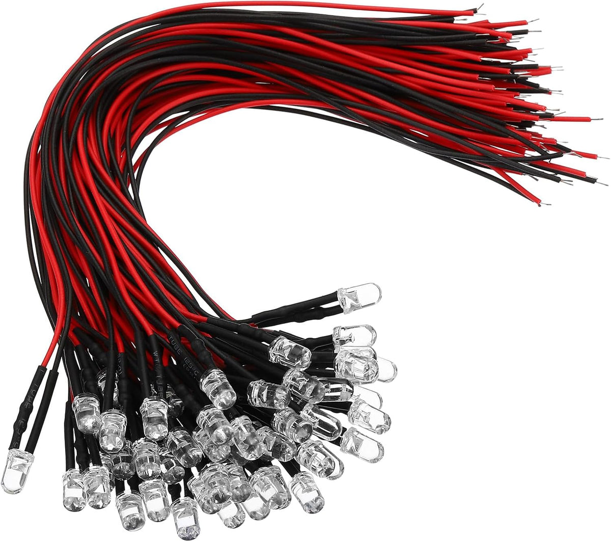 Patikil 3V 6V 5mm LED light emitting diodes front view package