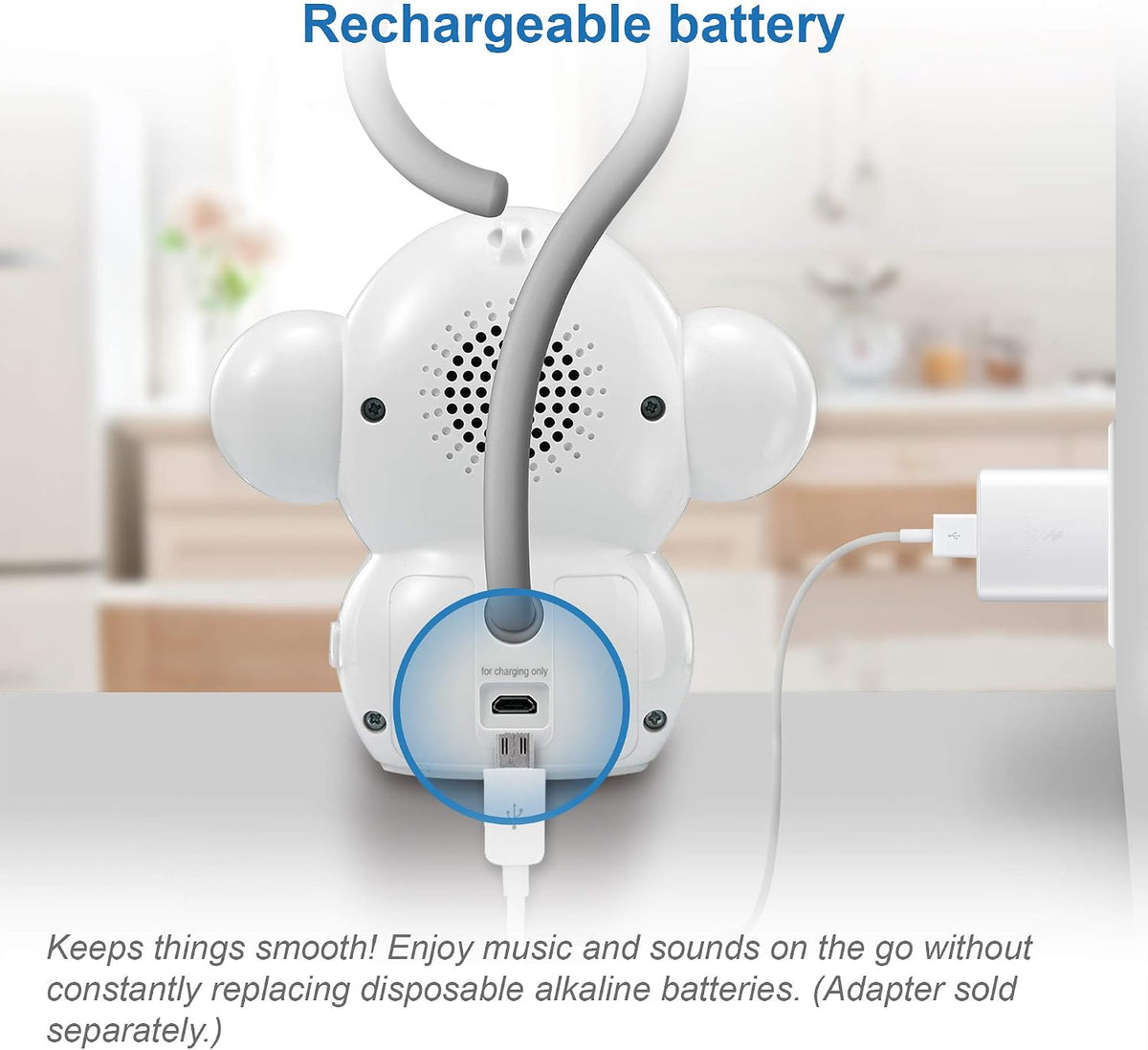 VTech Communications BC8211 Myla The Monkey Baby Sleep Soother with a White Noise Sound Machine Featuring 5 Soft Ambient Sounds, 5 Calming Melodies & Soft-Glow Night Light, 1 Count (Pack of 1) - Image 10