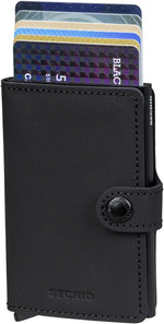 Secrid men wallet open interior showing card slots