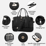 LOVEVOOK workout bag demonstrated as a flight carry-on