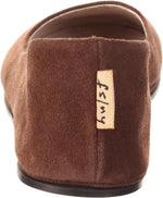 French Sole Sloop flat leather upper texture and finish closeup.