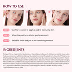 EQQUALBERRY Collagen Pore-Tight Up Gel Toner Pads - Korean Pore-Tightening Jelly Pad with Deep Absorption Collagen, Hydrating & Firming Formula, 4.73 FL.OZ. (140ml) / 60 Pads - Image 9