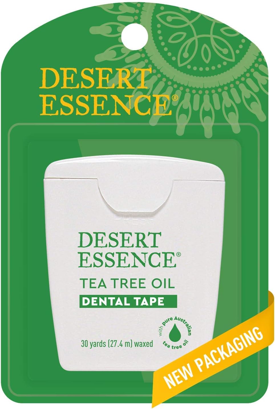 Desert Essence Tea Tree Dental Tape natural beeswax texture