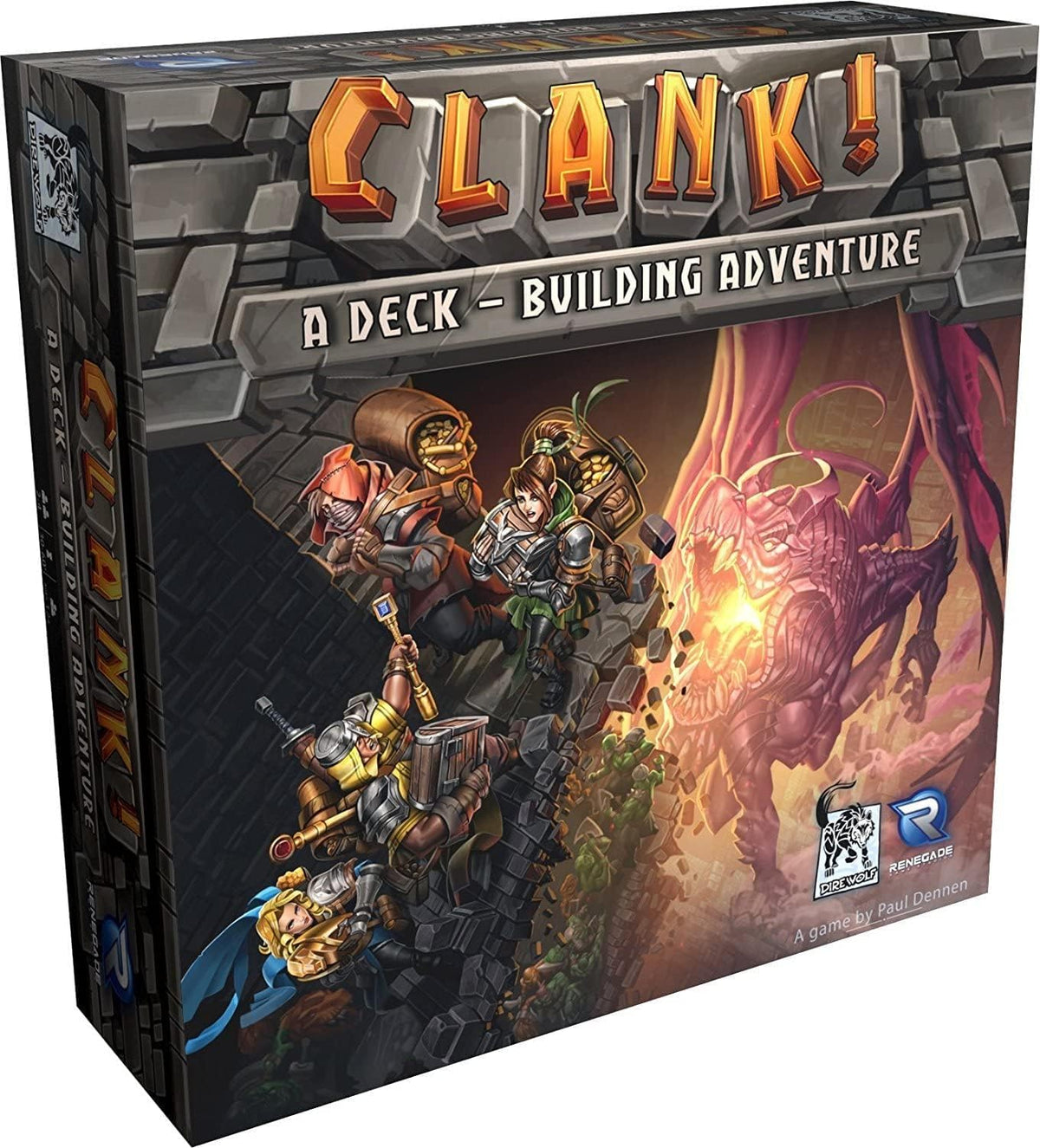 Dire Wolf Clank Sunken Treasures game box back view