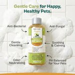 Organic ingredients highlighted on Pro Pet Works shampoo bottle