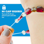 Beadalon black elastic cord texture close up