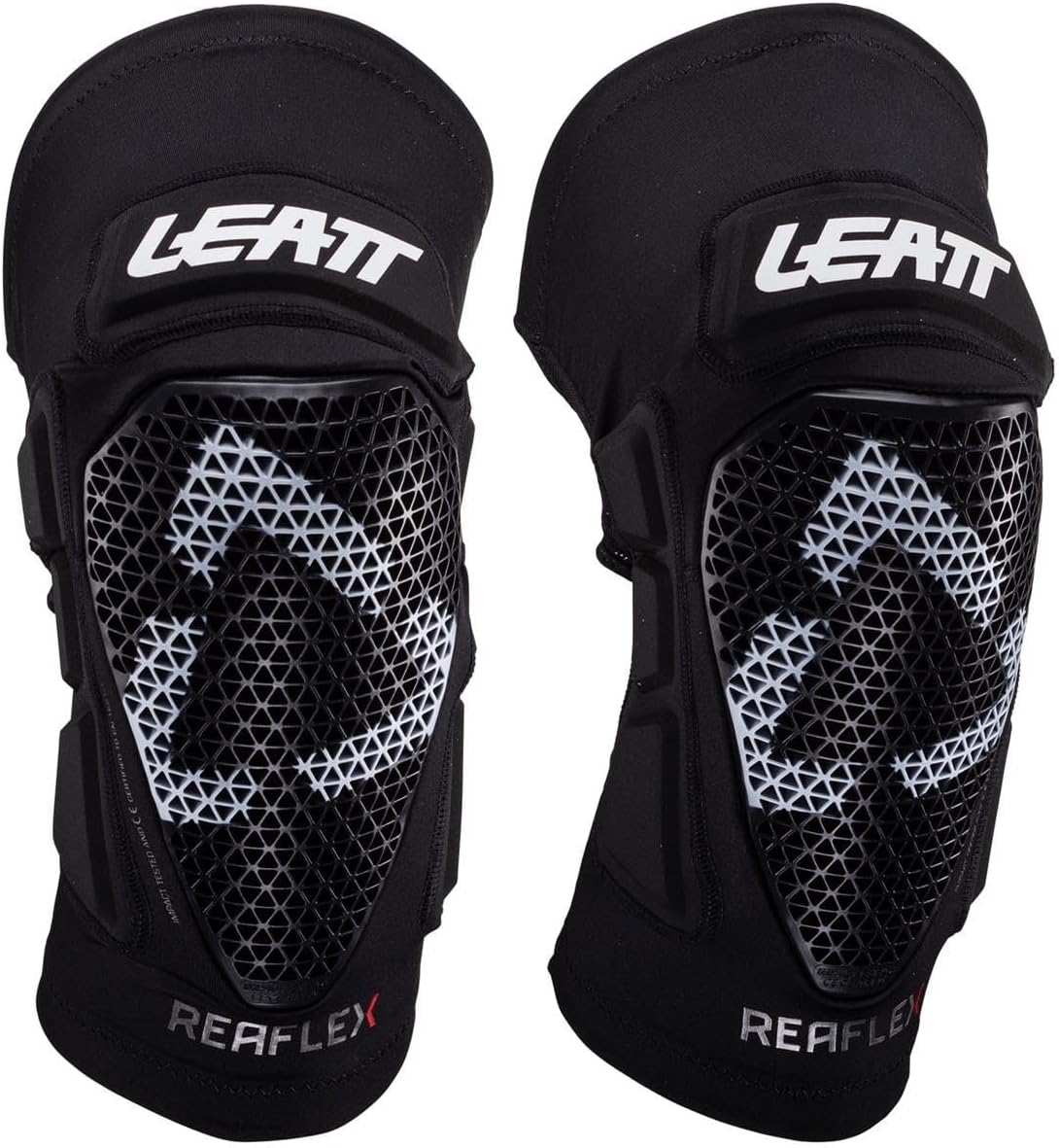 Leatt Knee Guard ReaFlex Pro Flint Extra Large front view showing flexible impact gel shield