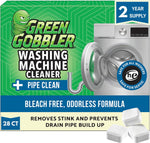 Green Gobbler Premium Washing Machine Cleaner 28 Count front view for laundry maintenance.