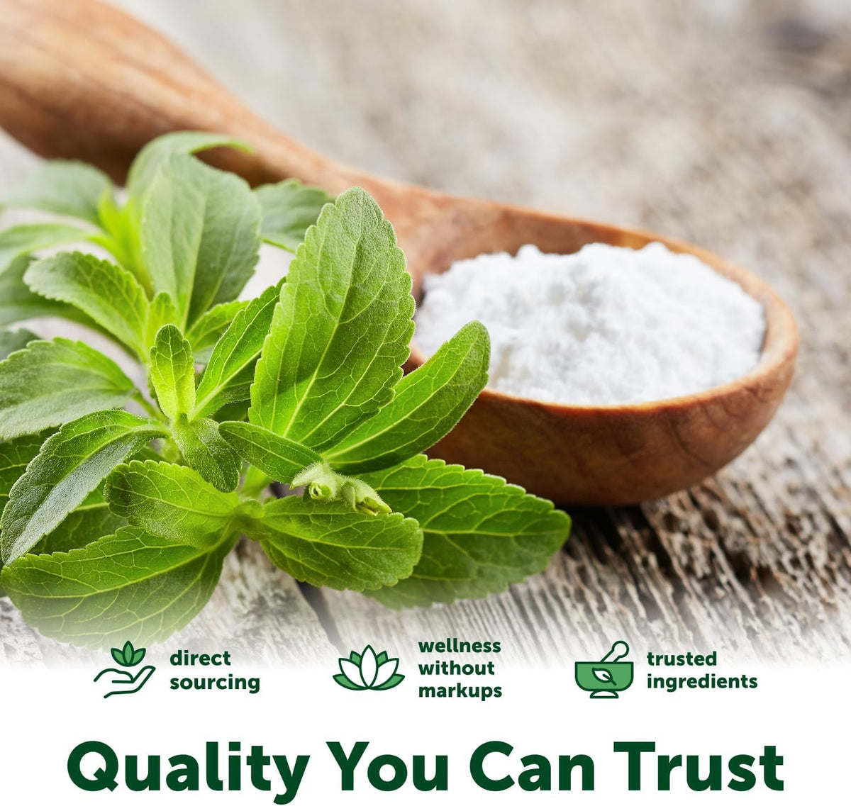 Micro Ingredients keto friendly stevia powder packaging back view
