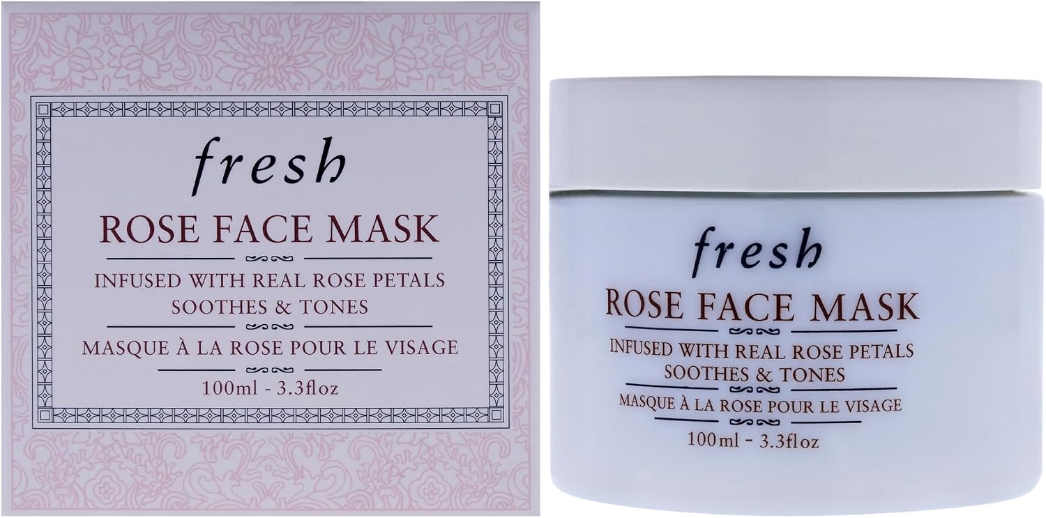 Fresh Rose Face Mask jar front view original packaging