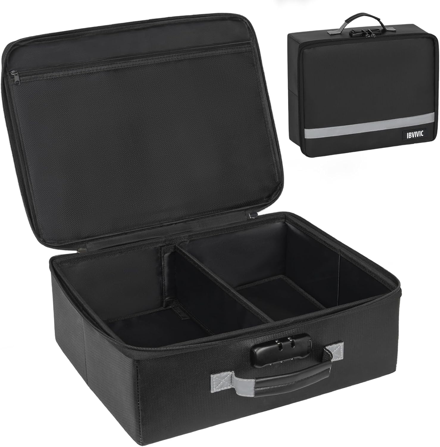 IBVIVIC fire-resistant photo storage box front view