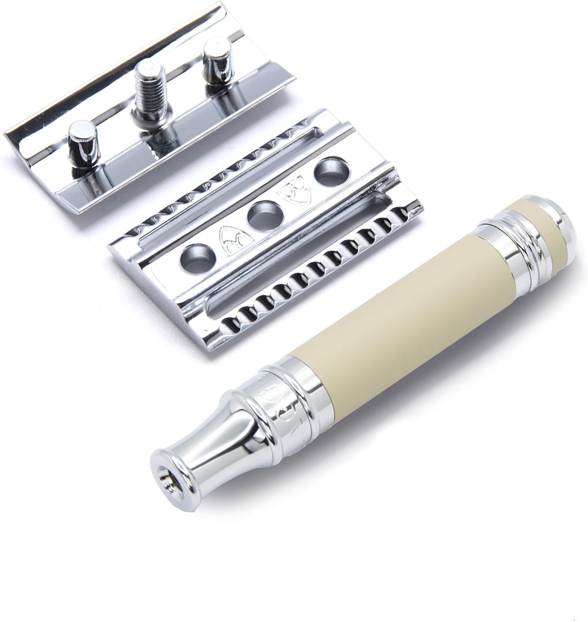 Edwin Jagger safety razor packaging and included blades