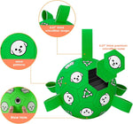 Wyntrium dog soccer ball showing bone and puppy graphics