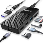 YOTUO portable SSD 1TB front view showing the compact sleek enclosure and USB-C port interface.