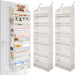 ULG Over The Door Organizer with 6 Large Pockets 12 Side Pockets, 50lbs Weight Capacity Door Hanging Organizer for Bedroom, Bathroom, Pantry, Nursery Storage, Beige - Image 14