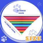 Pet wearing colorful Mexican serape triangle bandana