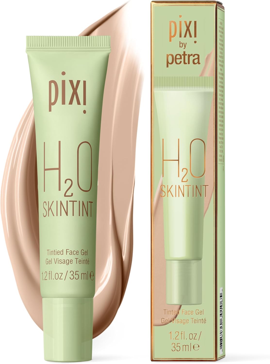 Pixi H2O SkinTint front view tube packaging