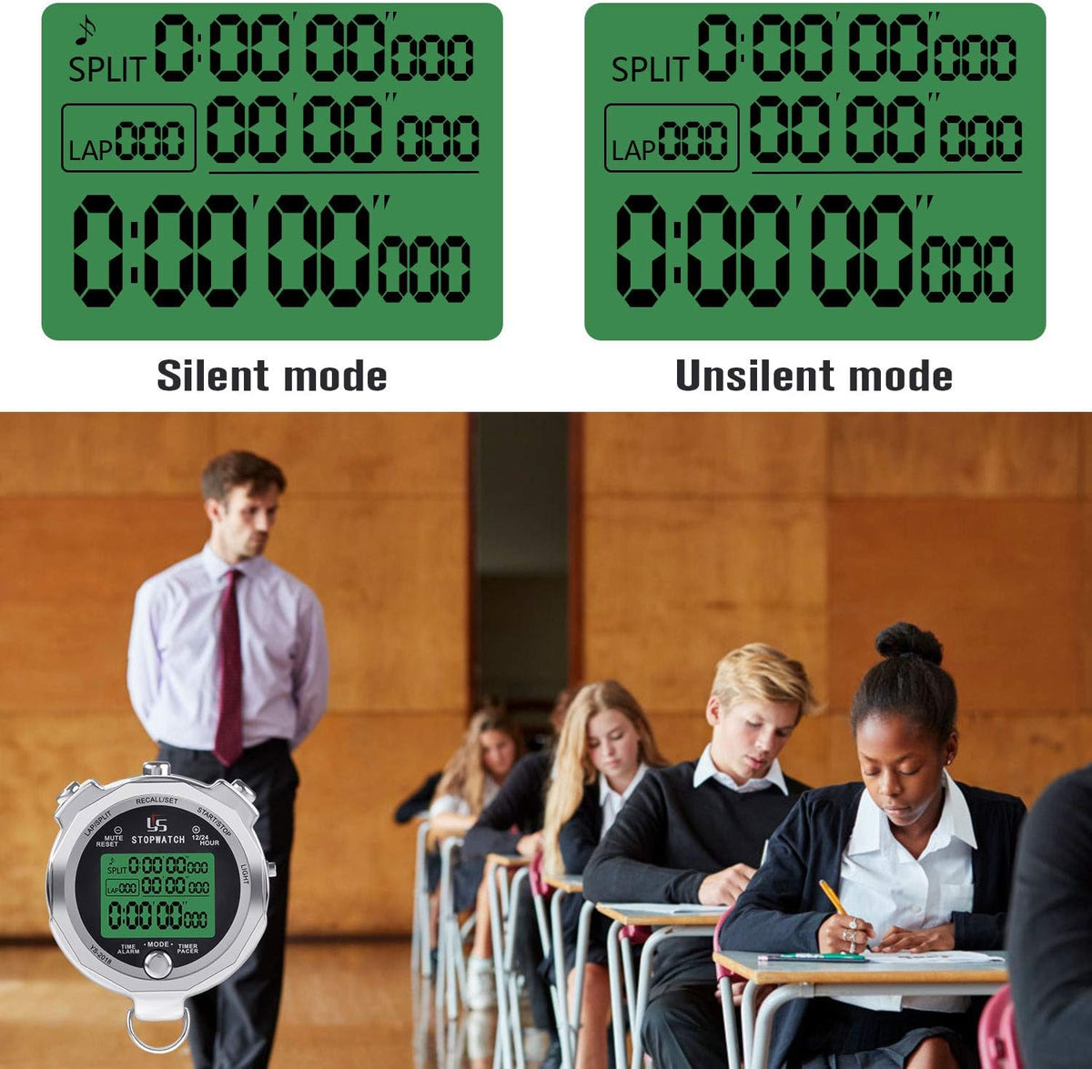 LAOPAO Melt Stopwatch, Clock Daily Rainproof Digital Timer for Sports Match,Competition,Coach,Referee,Training,Timing - Image 5