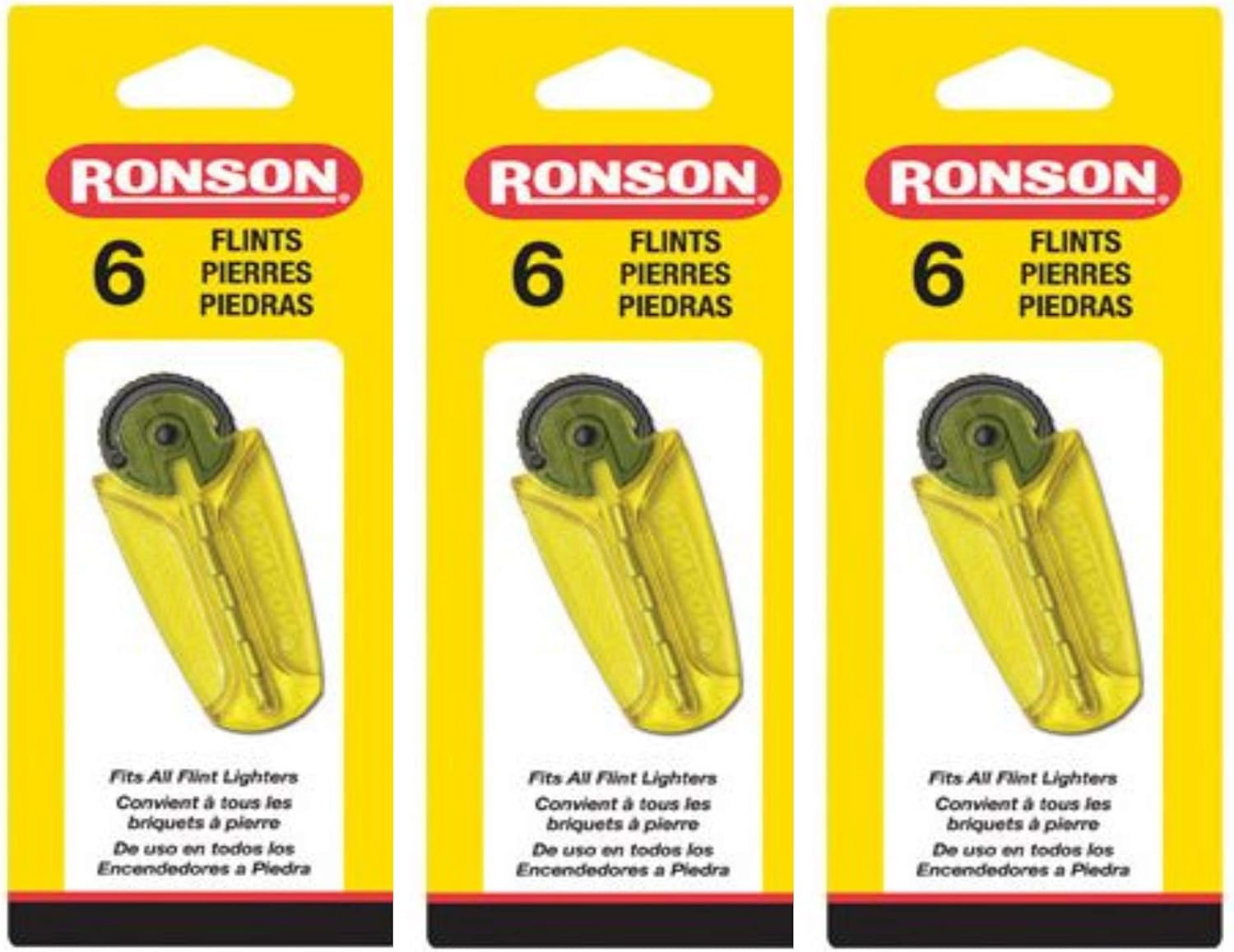 Ronson 1206-144 6-Flint, 3 Pack - Image 1