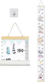 Baby Growth Chart, Height Wall Chart for Kids, Wooden Frame Canvas Measurement Hanging Ruler for Child's Room Decoration 79 x 7.9in(Flower) - Image 11